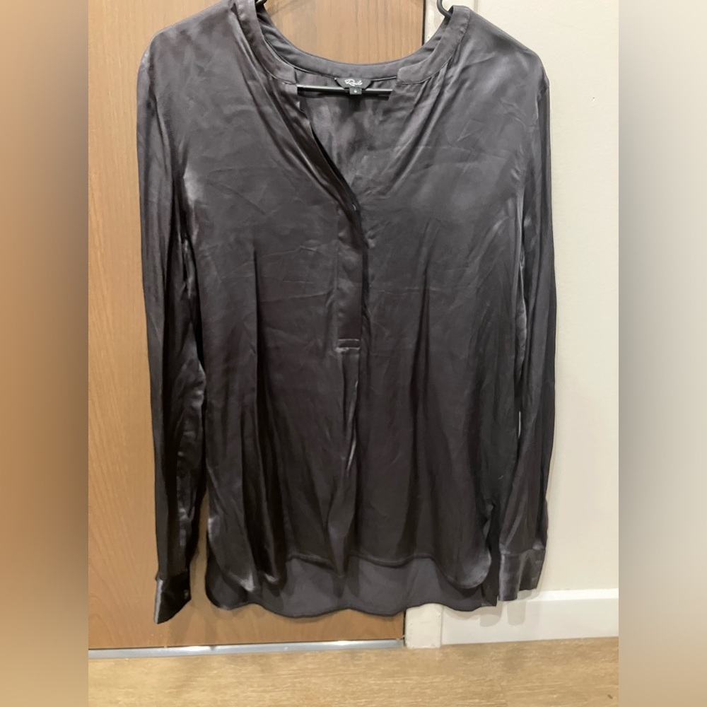 Rails pearl slate blouse small